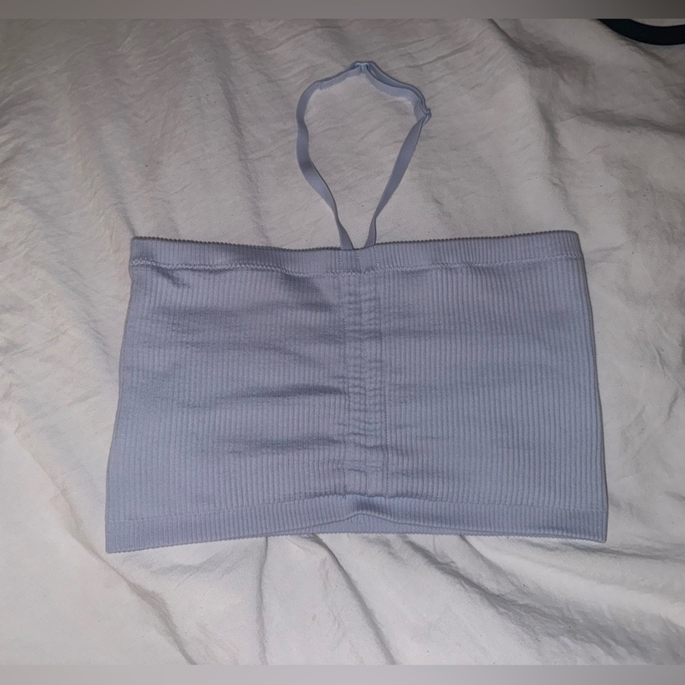 sky blue tube top